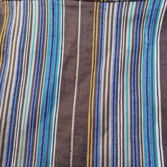 AKRIS PUNTO Colorful 100% Silk Skirt 10 Pleated Ruffle Striped‎ Event Career - Picture 15 of 16